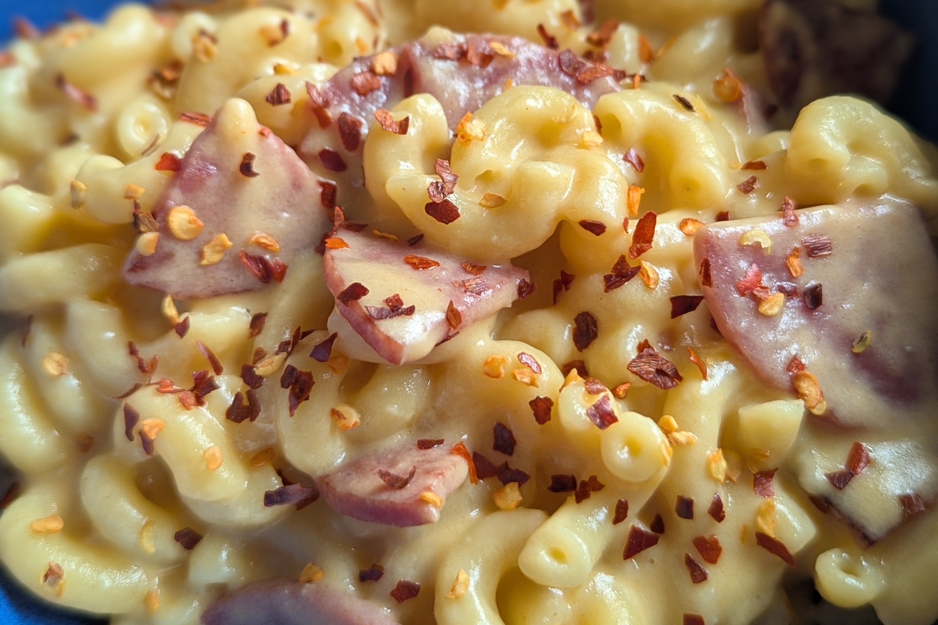Mac and Cheese with Salami