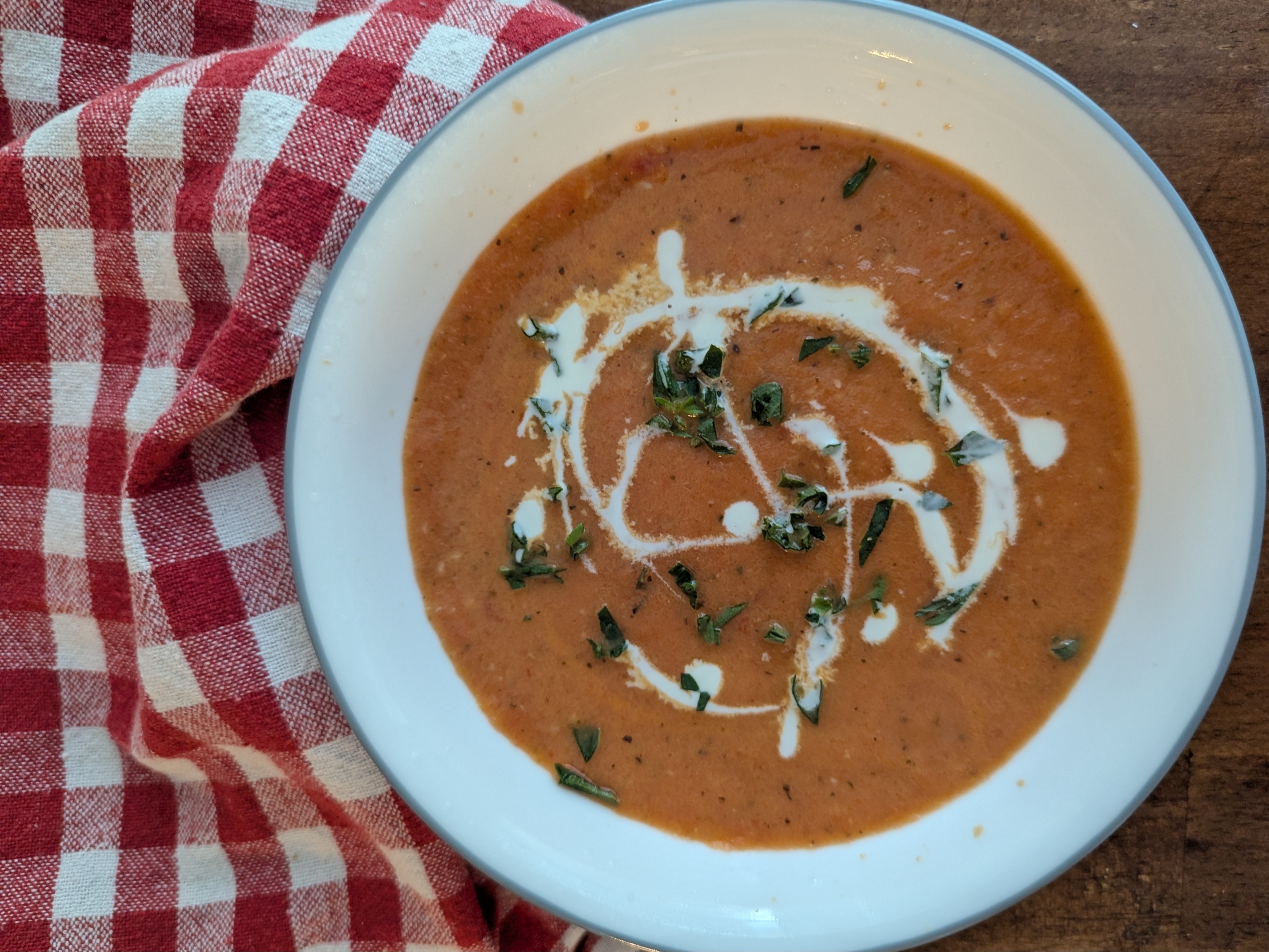 Roasted Tomato and Garlic Soup